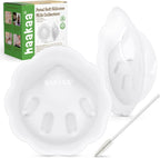 Haakaa Petal Soft Silicone Milk Collector front view set