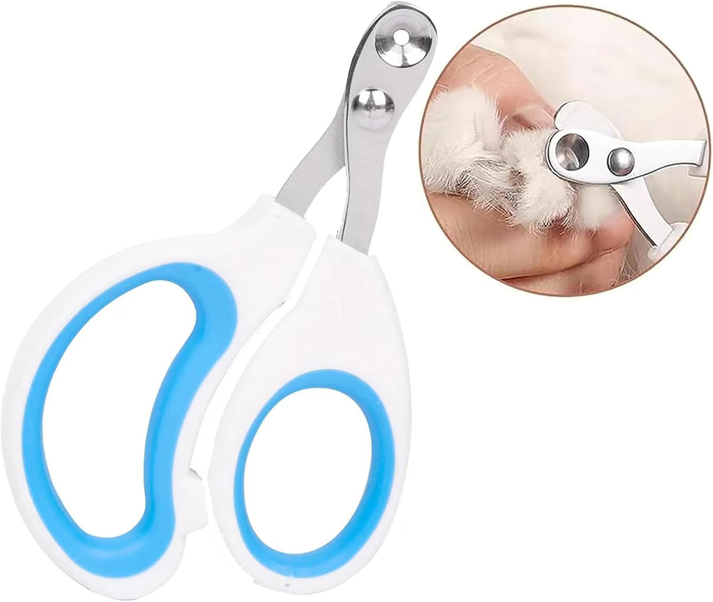 Vesslam premium imported pet nail clippers laid flat showcasing the full compact design.