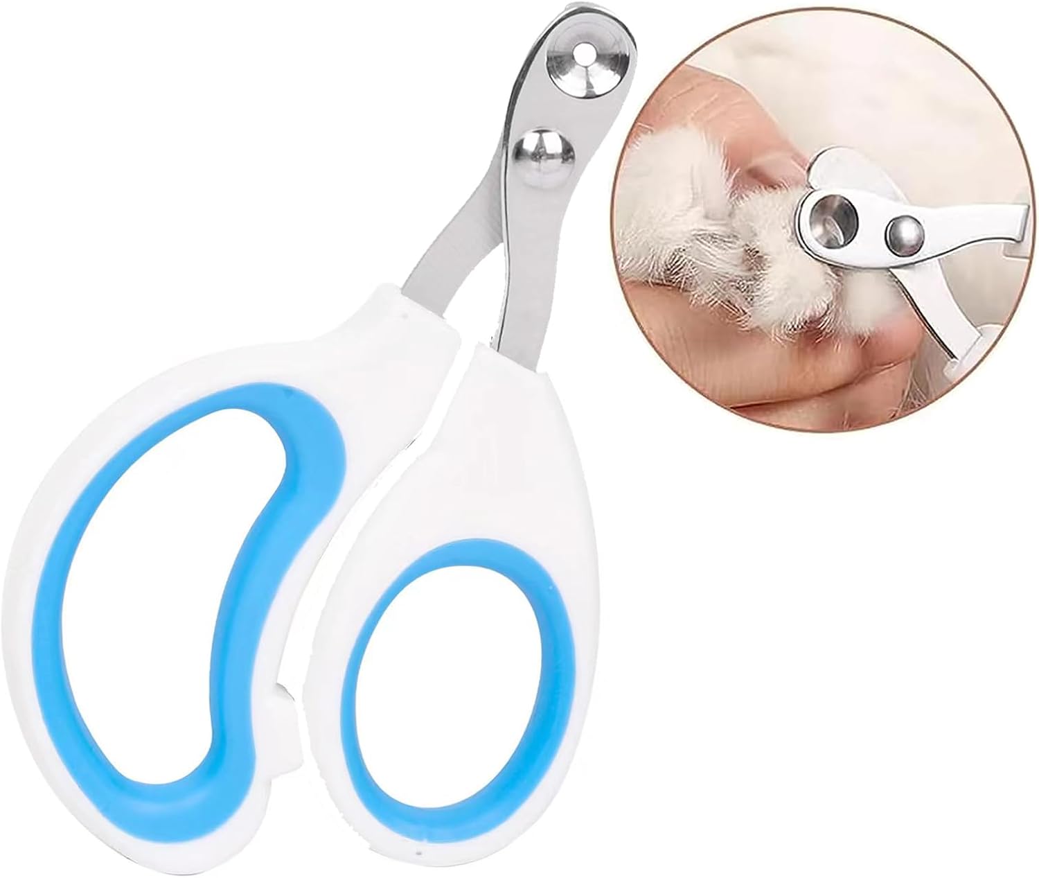Vesslam premium imported pet nail clippers laid flat showcasing the full compact design.