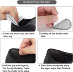 Durable black shoe horn included with Dr Foot heel inserts kit.