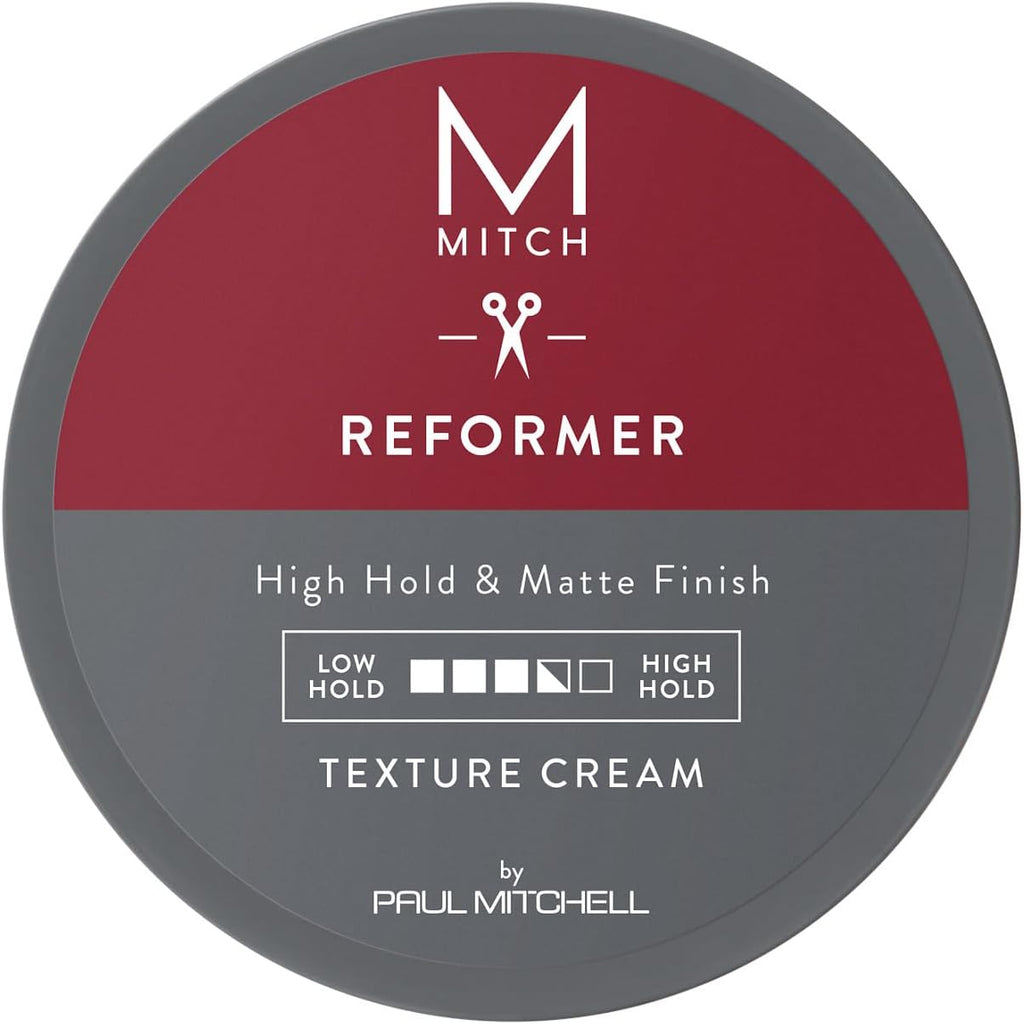 Paul Mitchell MITCH Reformer Texture Cream front view matte hair putty for men