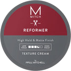 Paul Mitchell MITCH Reformer Texture Cream front view matte hair putty for men