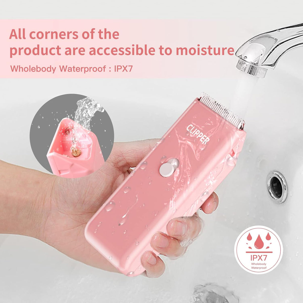 USB rechargeable pet grooming trimmer showing portable charging setup