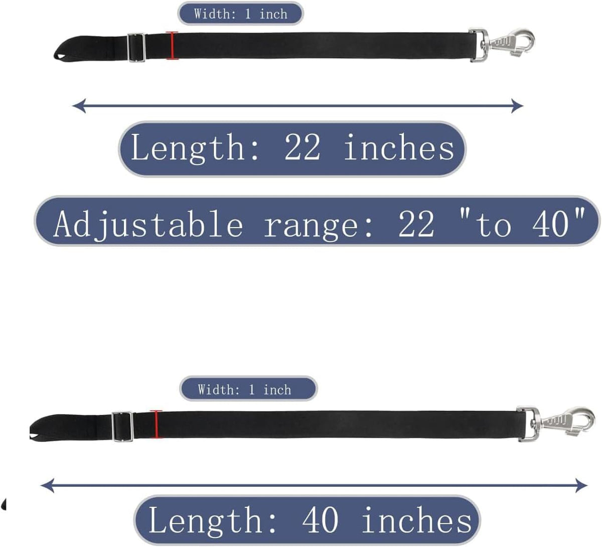 Close up view of the heavy duty zinc alloy double swivel snap on the GAITWIN replacement strap.