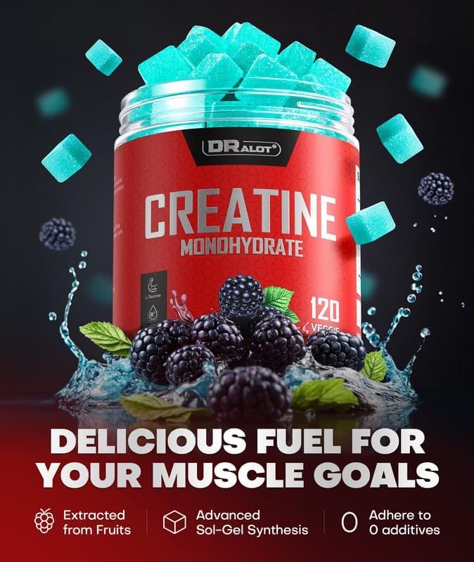 Dralot blue raspberry flavored chewable gummies texture