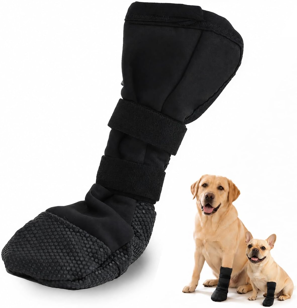 Dog Booties to Prevent Licking,Recovery Boots for Dogs,Non-Slip Dog Shoes & Paw Protectors for Indoor Outdoor Walking,Dog Socks,paw Covers for Small/Medium/Large Dogs,2 Pack (L) - Image 9