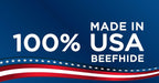 Thick premium American beefhide hand-knotted chew bone for aggressive chewers