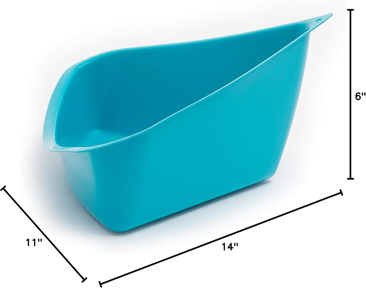 Durable non-toxic plastic corner litter tray for guinea pigs