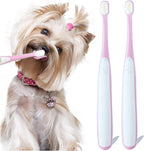 Small Dog Toothbrush, Cat & Puppy Tooth Brushing Kit, Ultra Soft & Mini Head Tooth Brush for Kitten & Tiny Pet, Doggy Toothbrushes Deep Dental Teeth Cleaning, Soft Bristles, 2 PCS - Blue - Image 10