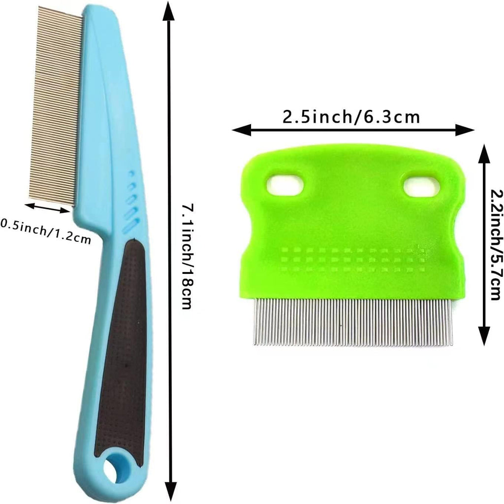 Long handled pet grooming comb for dogs and cats