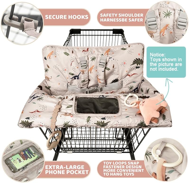 HALAA VAUVA infant seat protector showing the integrated safety harness and belt