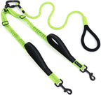 Double Dog Leash No Tangle - Dual Dog Leash for 2 Dogs with Shock Absorbing Bungee, 360 degrees Swivel, Reflective Safety, Heavy Duty for Medium & Large Dogs (Carnation Red) - Image 9