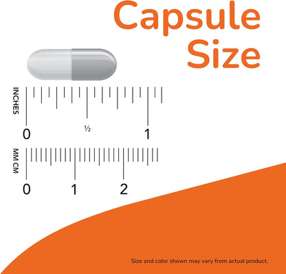 Side angle of NOW Foods ALA vegetarian capsules bottle highlighting ingredient facts