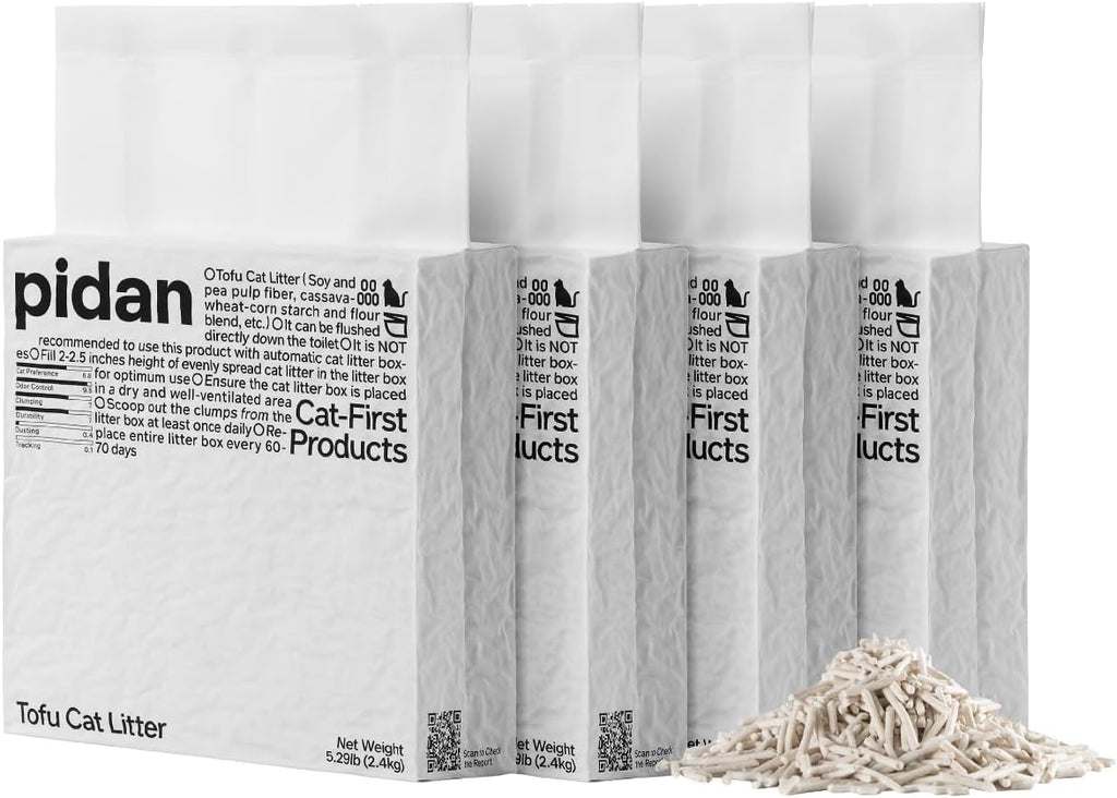 pidan Tofu Cat Litter Clumping, Flushable,Ultra Absorbent and Fast Drying, Plant Based Litter,100% Natural Ingredients,Solubility in Water,Really Dust-Free,Less Scattering (5.3lb/Bagx2bags) - Image 14