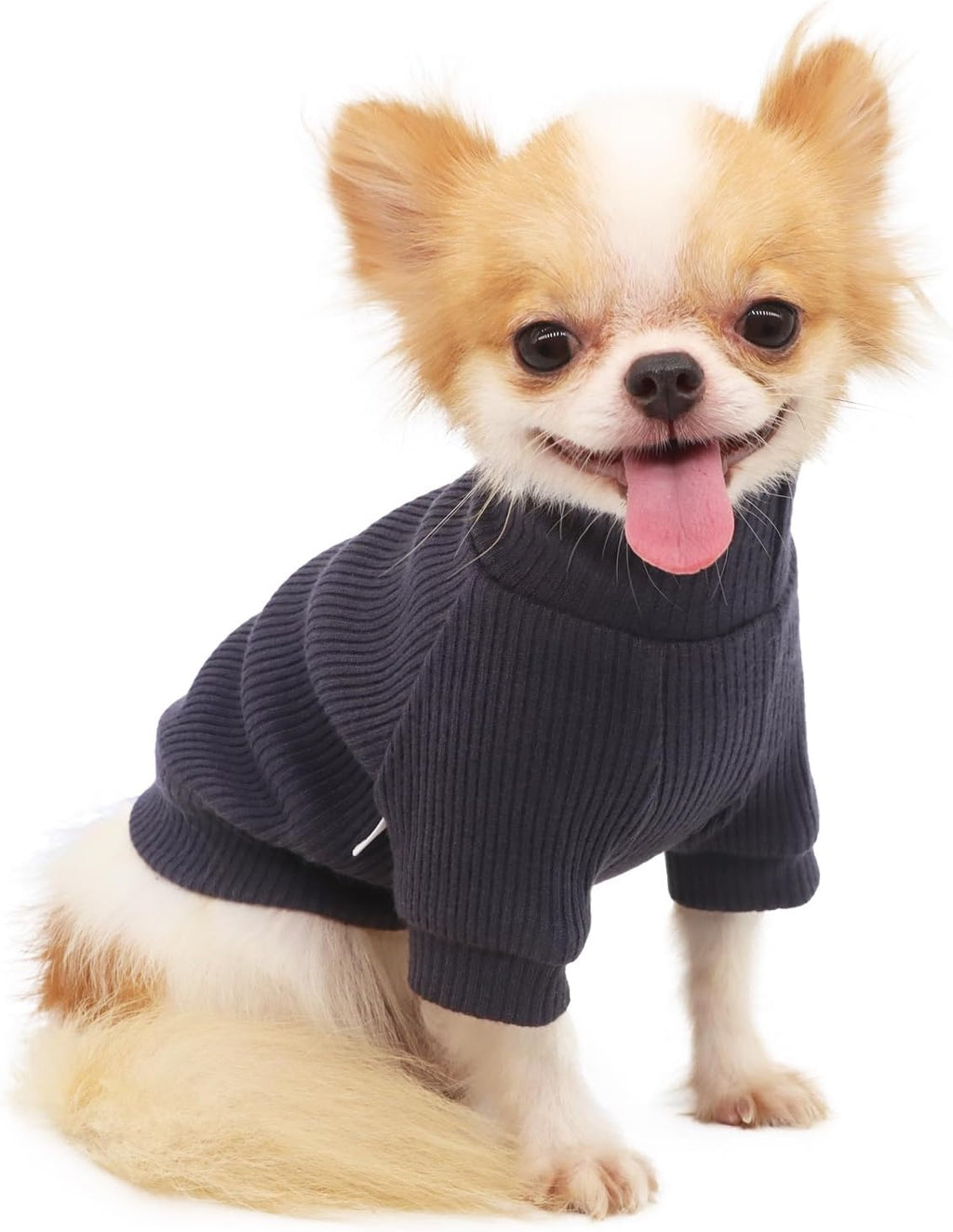 LOPHIPETS Small Dog Turtleneck Sweater for Teacup Chihuahua Yorkie Puppy Cat Clothes - Bright Light Pink, XS, 50% Rayon/30% Nylon/20% Polyester - Image 9
