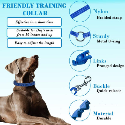 1TO3GO plastic prong collar for large dogs with four extra links detached