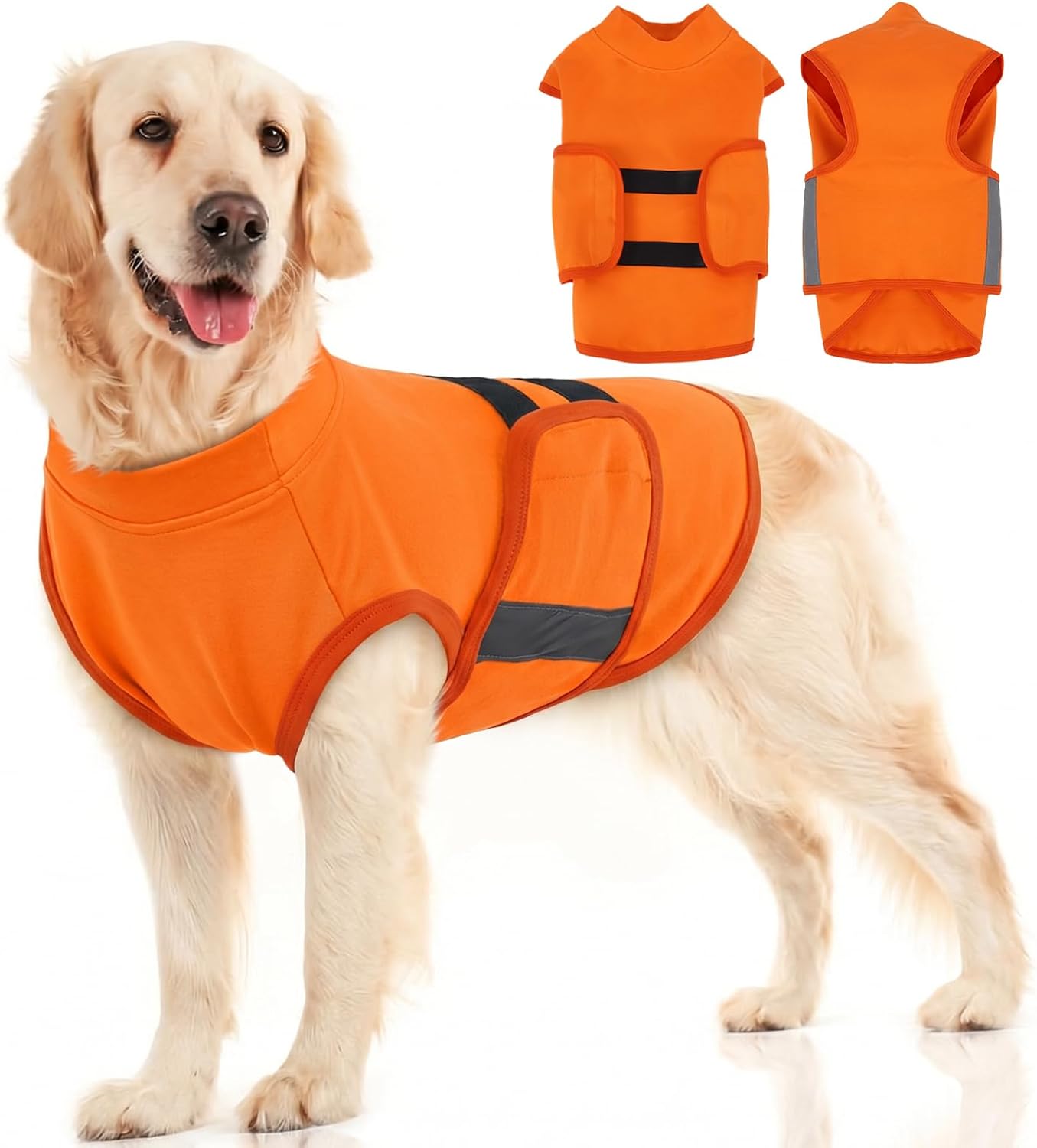 MIGOHI Dog Anxiety Relief Coat,Comfort Anxiety Vest for Dogs,Adjustable Dog Anxiety Calming Wrap for Fireworks,Thunderstorms,Travel,Separation,Anxiety Jacket for Small Dogs,S,Purple - Image 11