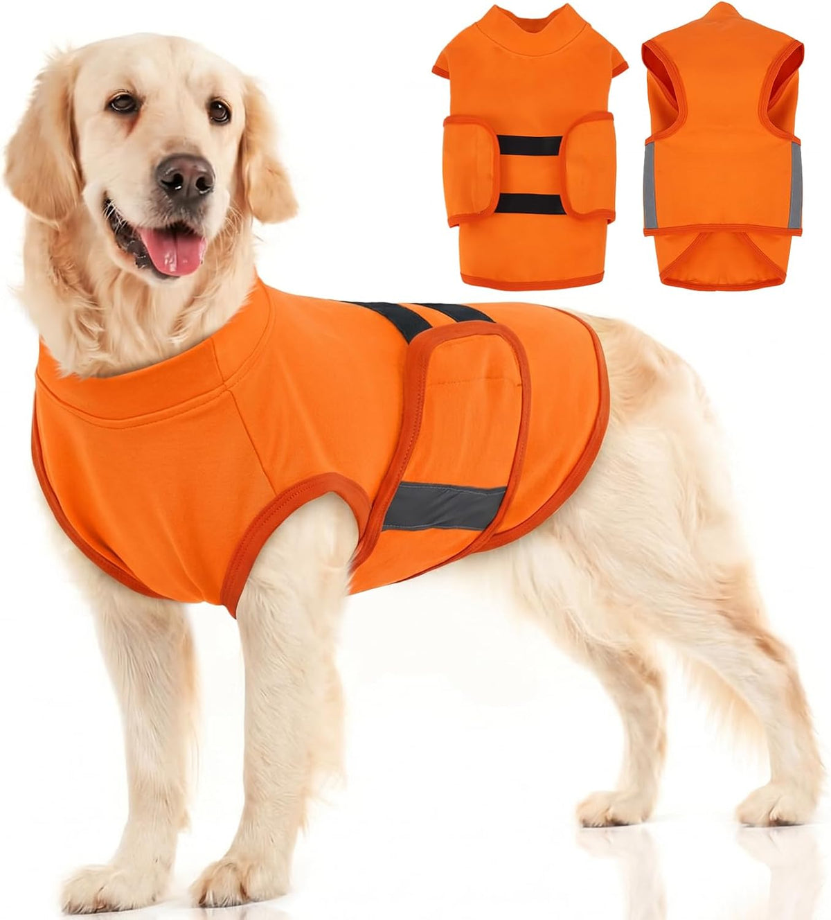 MIGOHI Dog Anxiety Relief Coat,Comfort Anxiety Vest for Dogs,Adjustable Anxiety Calming Wrap for Fireworks,Thunderstorms,Travel, Separation, Dog Anxiety Jacket for Small Dogs,S,NavyBlue - Image 11