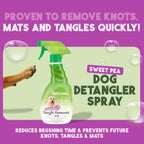 Tropiclean dog detangler spray 16 fluid ounce bottle