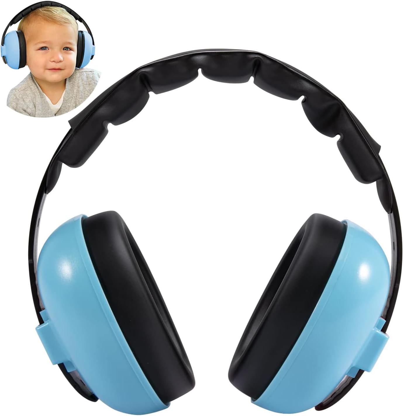 Gukoy Baby Ear Protection Earmuffs front view for infants
