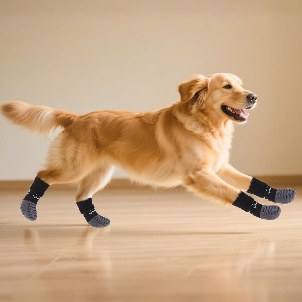 Dog Socks Shoes for Hot Pavement to Prevent Licking Paws, Summer Anti Slip Pet Booties with Grip Traction Control for Hardwood Floors, Grippy Boots & Paw Protectors for Small Medium Large Senior Dogs - Image 9