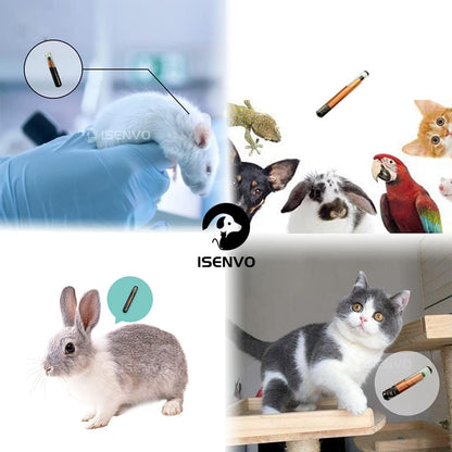 Demonstration of the anti-drop syringe design for secure sub-dermal pet microchipping.