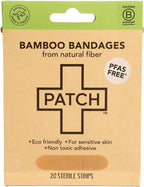 Patch Natural Bamboo Adhesive Bandages 20 count front view