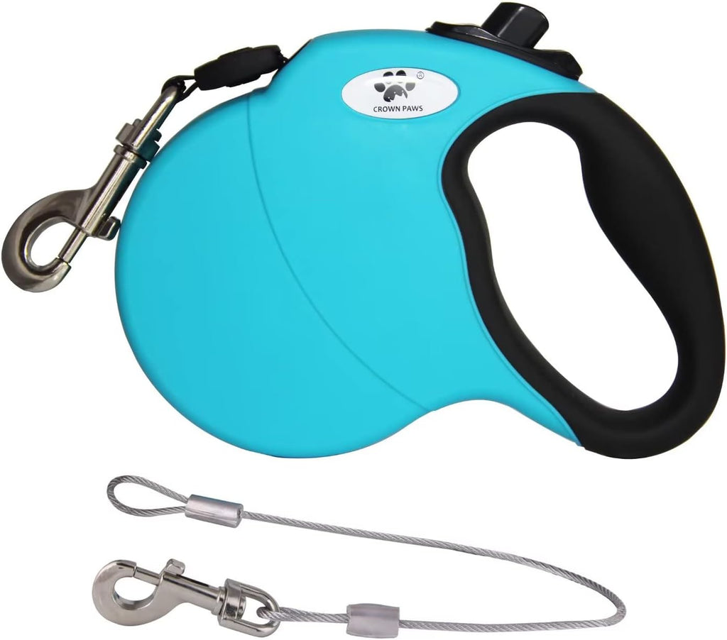 16ft Retractable Dog Leash for Large Breed Dogs up to 110 lbs with a Detachable Chew Proof Extender Wire Ropes (Black L) - Image 11