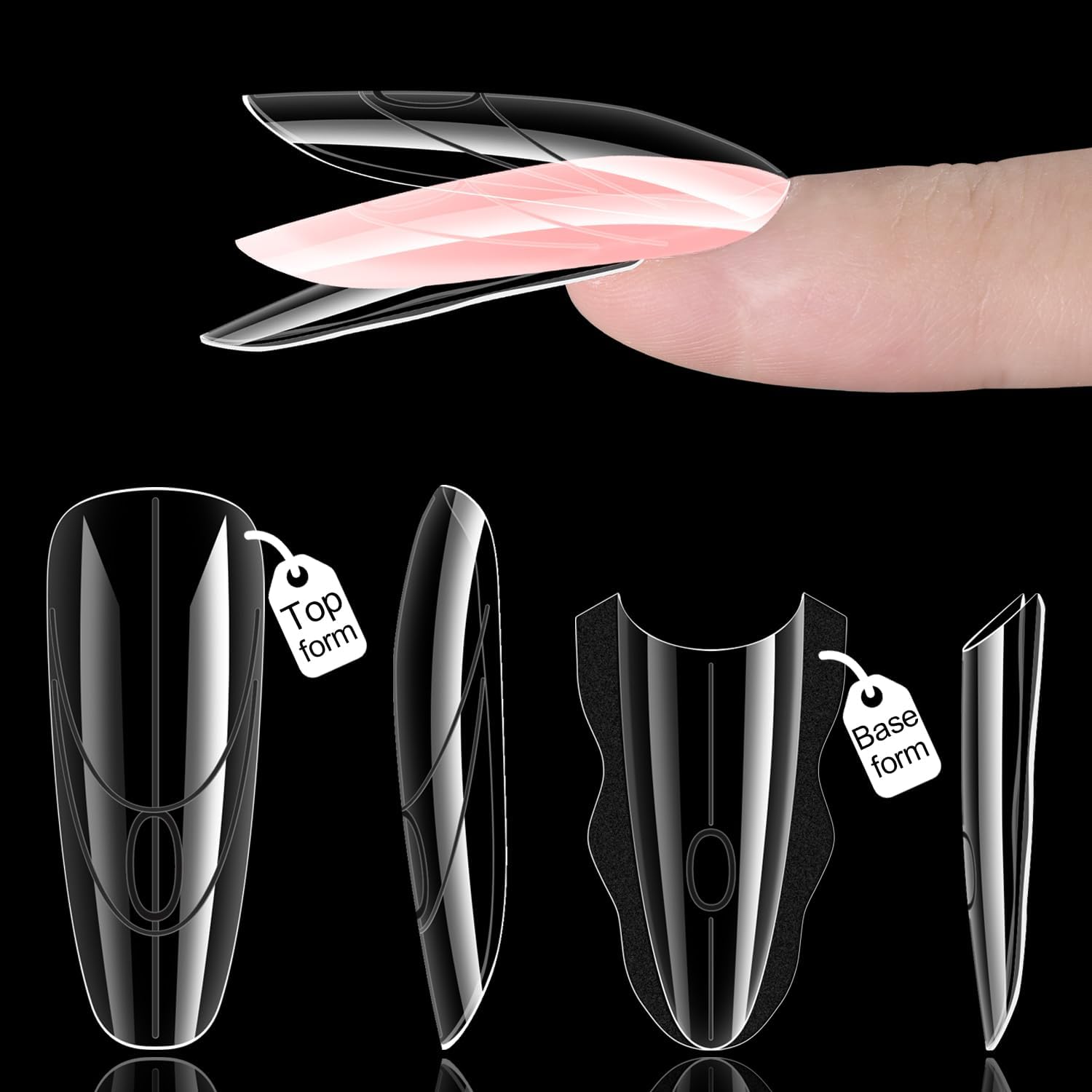 Furtherpretty Sandwich Dual Nail Forms front view