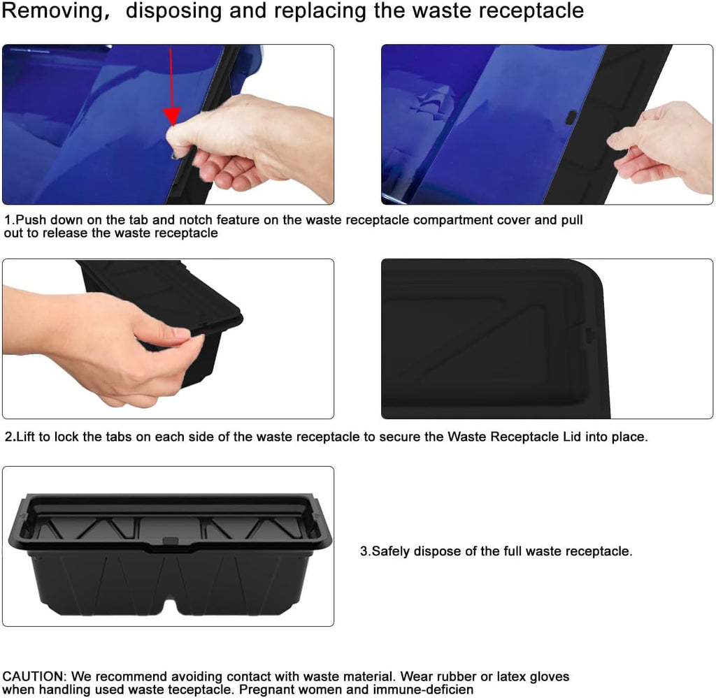 Compatible disposable waste pans for self-cleaning litter boxes