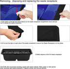 Compatible disposable waste pans for self-cleaning litter boxes