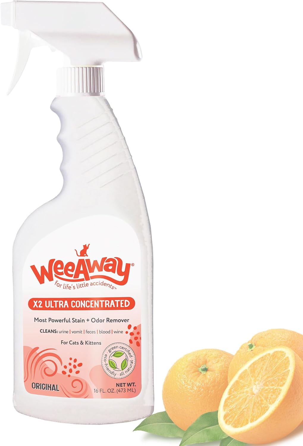 Applying Wee Away X2 bio enzymatic cleaner on bedroom mattress bedding