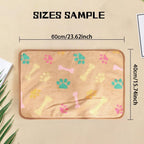 Close up detail of the premium plush fleece material on the pet blanket.