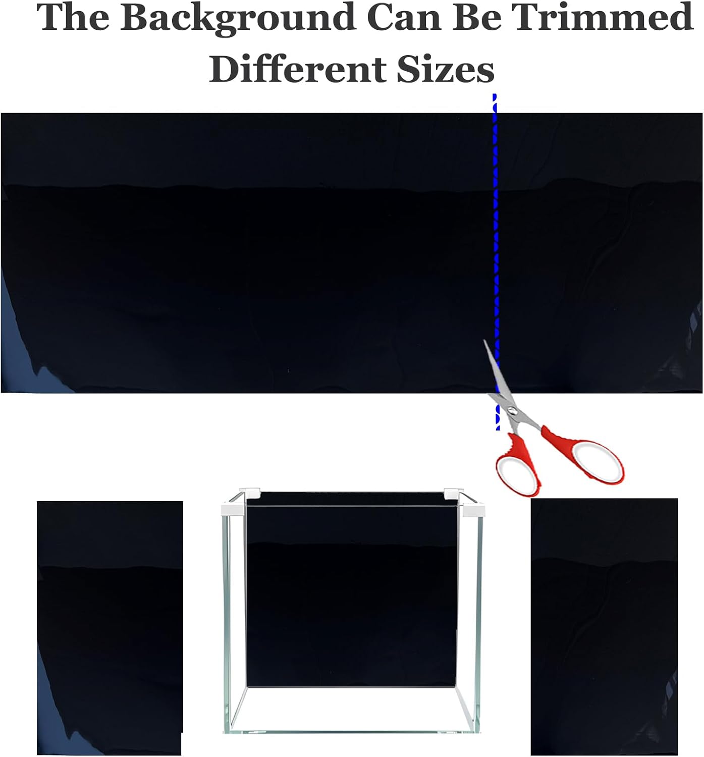Thickened waterproof PVC aquarium poster material close up texture view