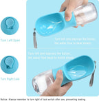 Cibaabo leakproof dog travel bottle with safety lock button close up