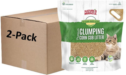 Nature's Miracle Premium Clumping Corn Cob Litter, 10 Pounds, Made With Real Corn Cob For Fast-Clumping Litter For Multi-Cat Households - Image 12