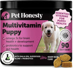 10-in-1 Dog Multivitamin Supplement with Glucosamine & Probiotics - Hip & Joint Support, Digestive Health, Immune Support, Heart & Skin - All-in-One Daily Vitamins & Omega-3s (Peanut Butter, 90 ct) - Image 9