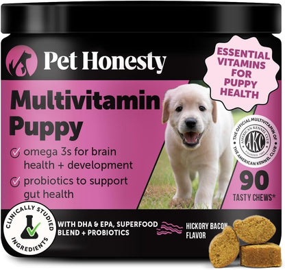 10-in-1 Dog Multivitamin Supplement with Glucosamine & Probiotics - Hip & Joint Support, Digestive Health, Immune Support, Heart & Skin - All-in-One Daily Vitamins & Omega-3s (Peanut Butter, 90 ct) - Image 9