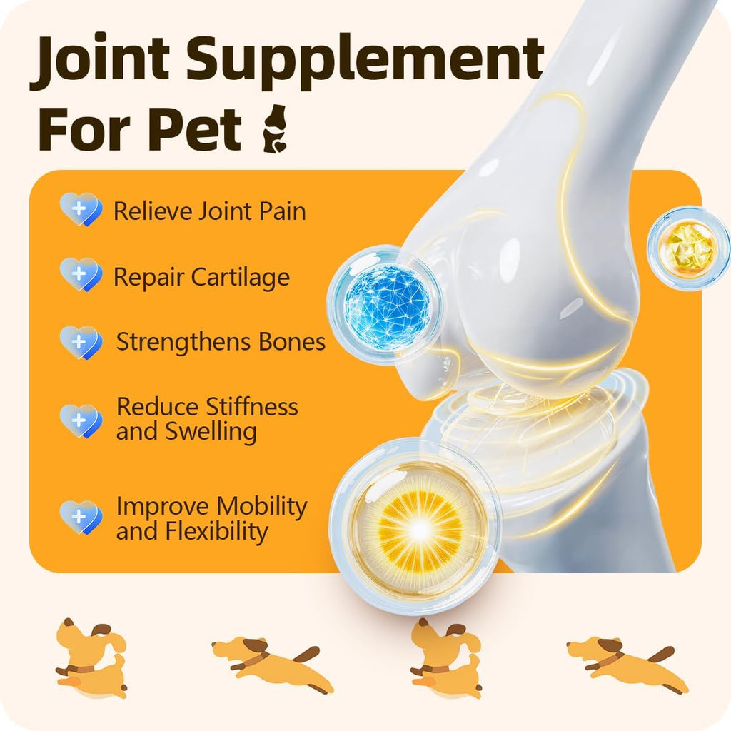 Nutritional benefits label of Cassiel Pet golden powder