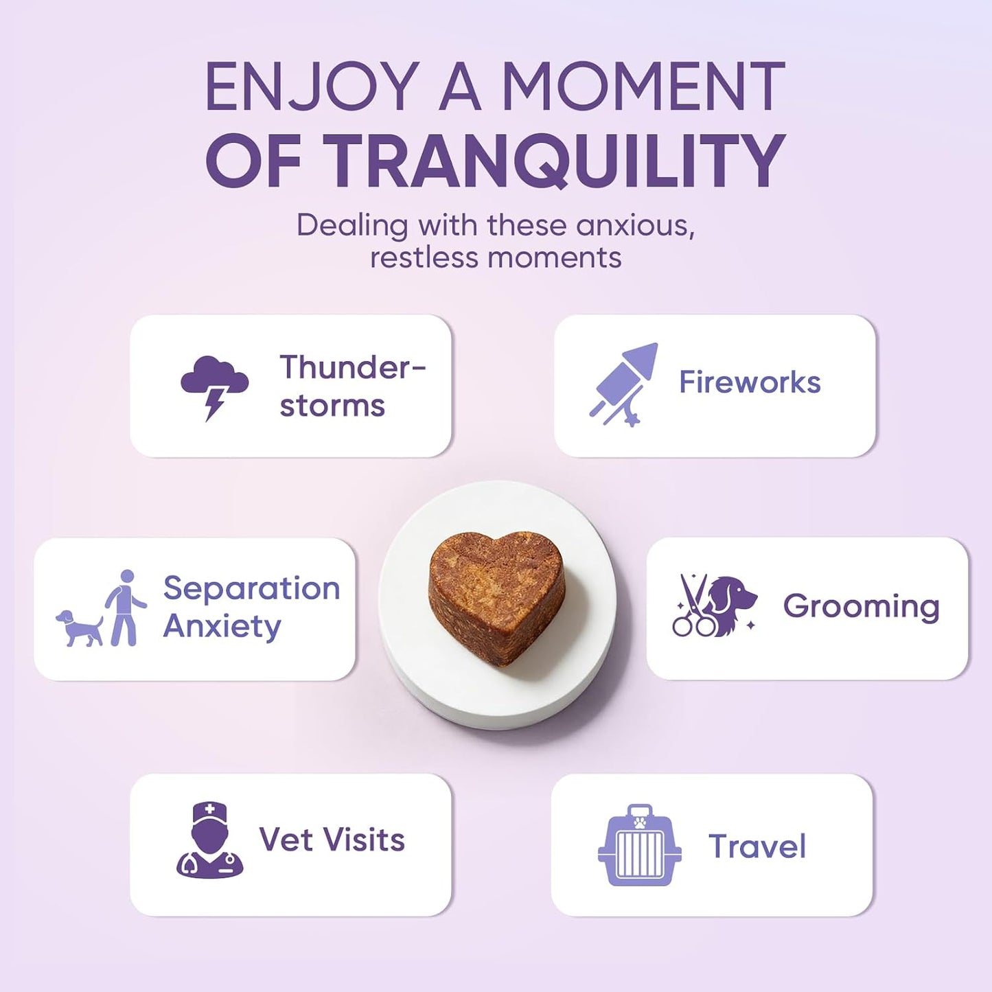Side view of Ttlxrl anxiety relief supplement jar for dogs