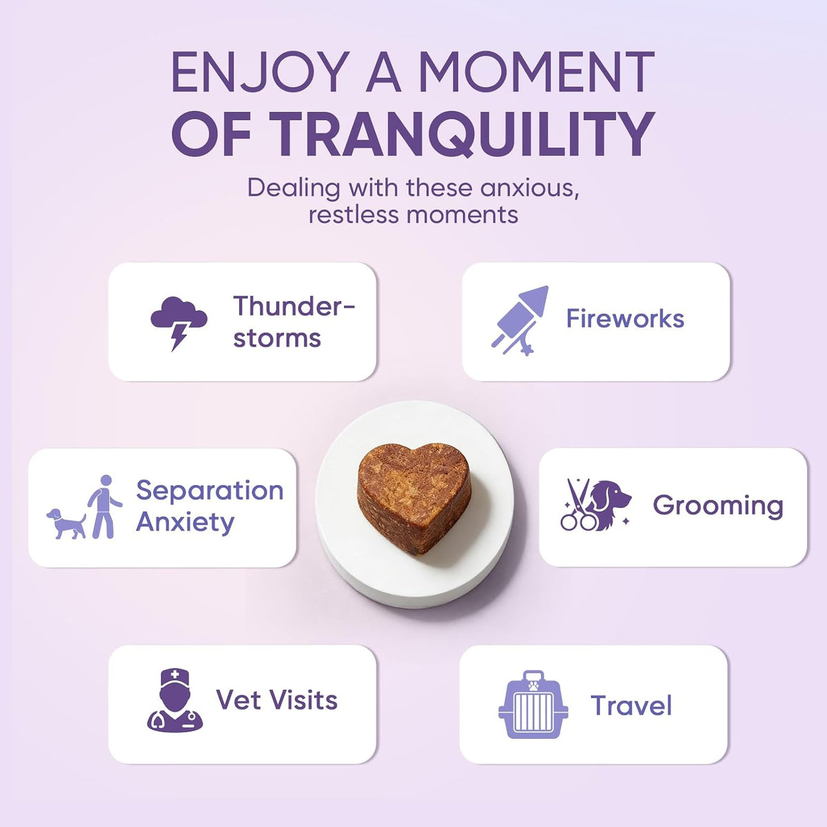 Side view of Ttlxrl anxiety relief supplement jar for dogs