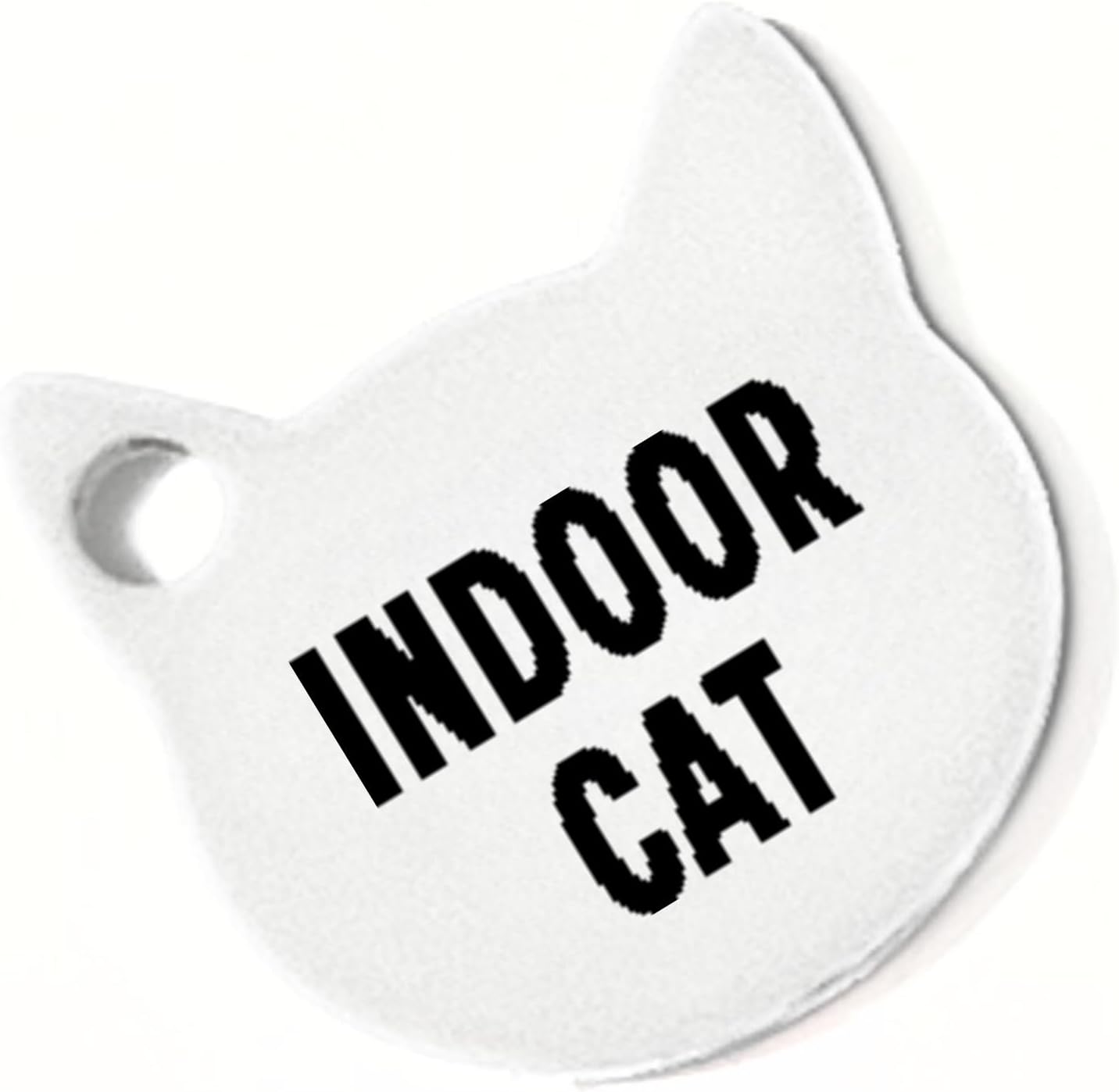 Lightweight 0.7 inch pet ID tag attached to a puppy harness for outdoor safety.