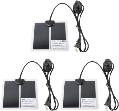 Angoily 3 pack reptile heater pad front view