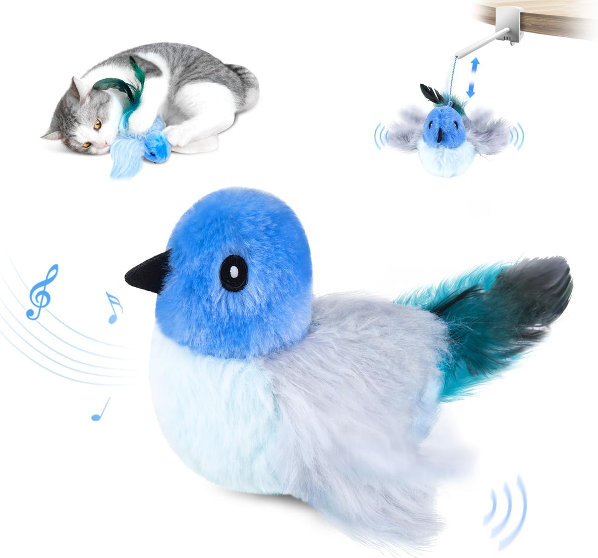 Durable Migipaws green lizard kicker toy for cats chewing and pouncing