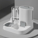 Nastella automatic cat feeder and water dispenser set front view automatic pet feeding station
