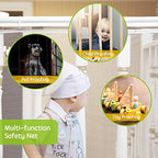 Minne Baby child safety net close up view showing honeycomb mesh pattern.