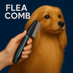 Flea Comb for Dogs and Cats - Premium Pet Grooming Tool with Stainless Steel Teeth for Long and Short Hair - Image 4