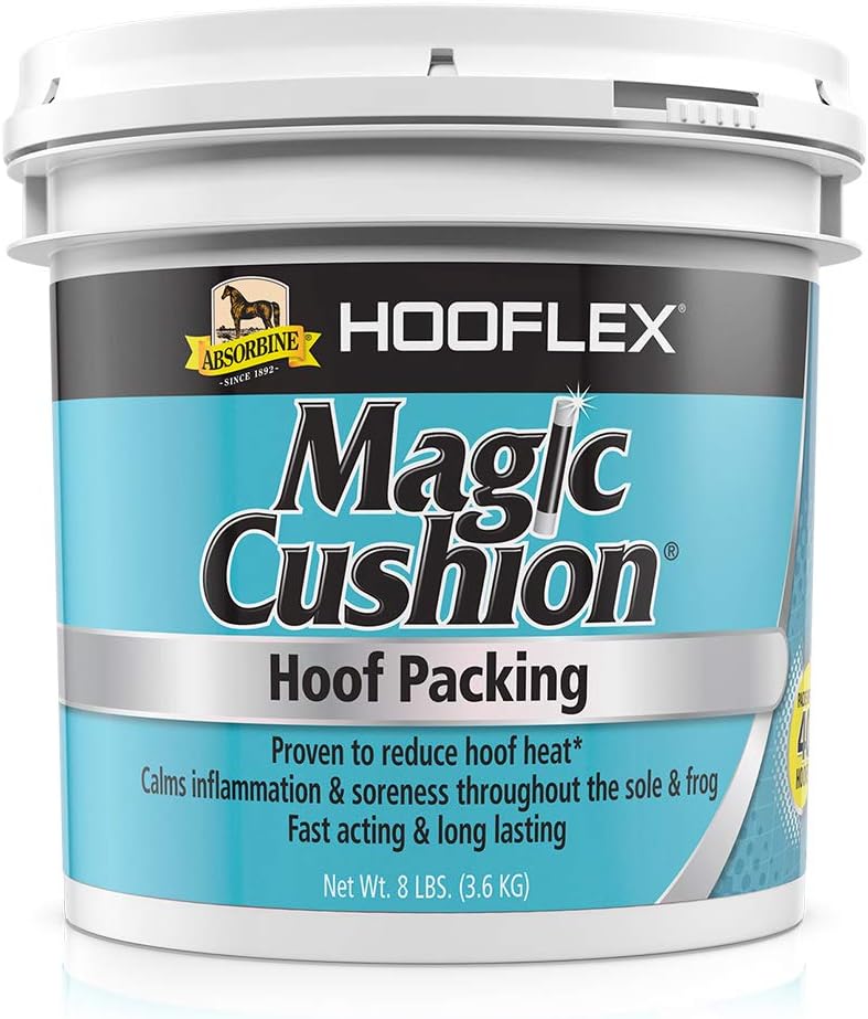 Absorbine Hooflex Magic Cushion professional equine care setup