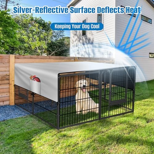 UV blocking reflective pet playpen top canopy for Indian summers
