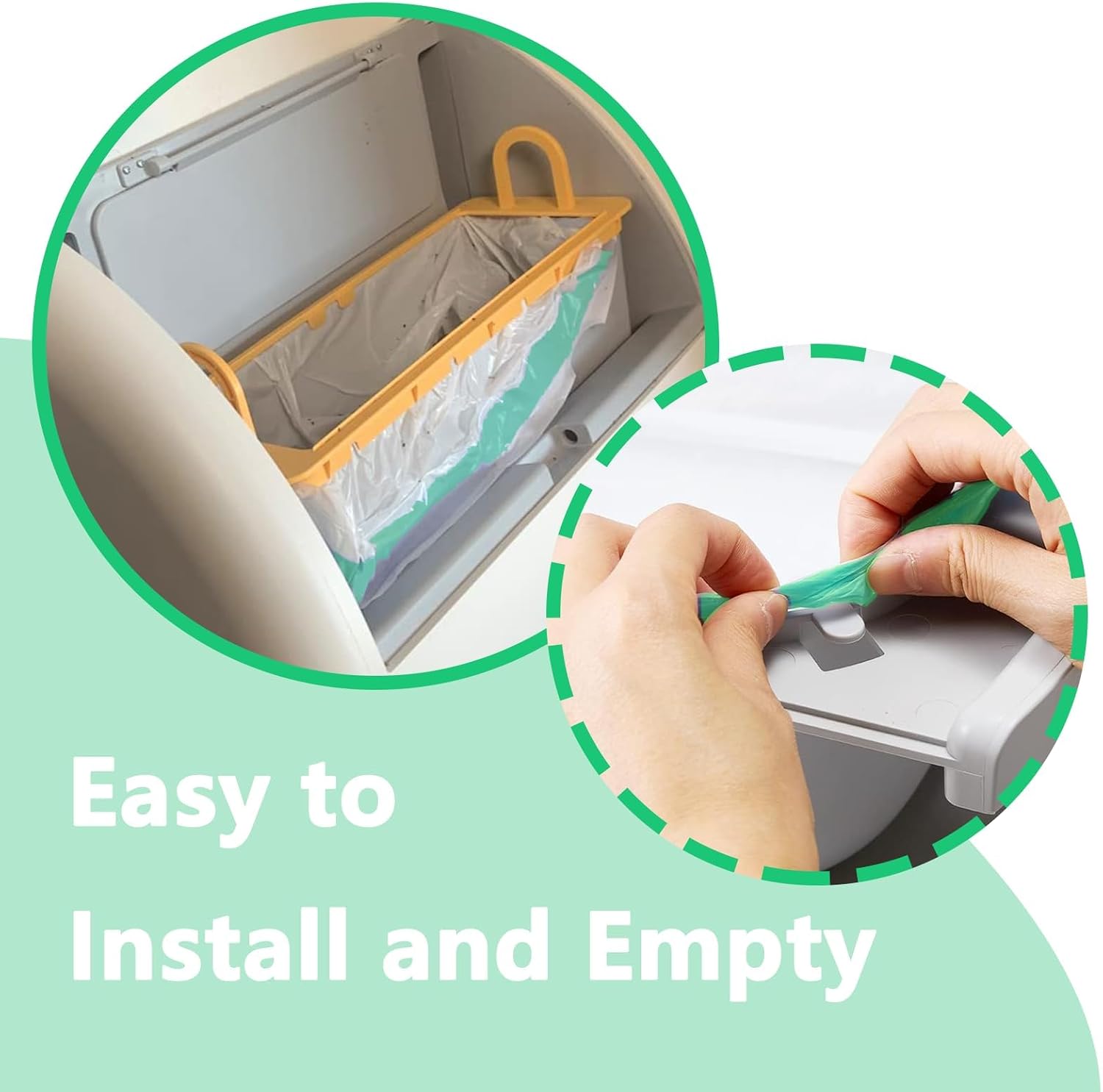 Durable cat litter box liners compatible with smart automatic litter boxes